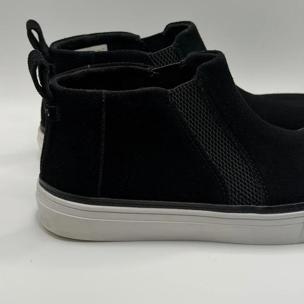 TOMS Black Suede Paxton Slip-On Chelsea Boots Mid Top Sneakers Womens 8